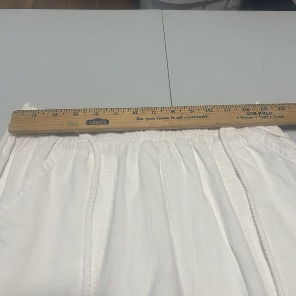 Thread and Supply Set Sail Shorts White Elastic Waist  Size Small - Picture 4 of 8